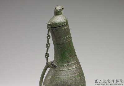 图片[2]-Hu jar with bird head and gourd body in rope pattern, Warring States period (475-221 BCE)-China Archive
